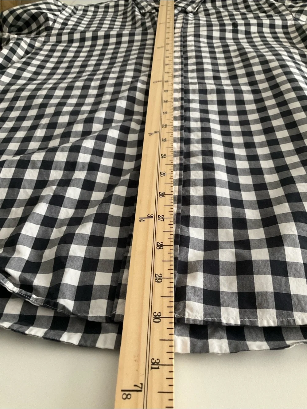 Ralph Lauren Black & White Gingham Button-Down Shirt 100% Cotton - Picture 7 of 8